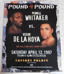 ボクシングポスター：WBCウェルター級タイトルマッチ　パーネル・ウィテカーvsオスカー・デ・ラ・ホーヤ　1997年