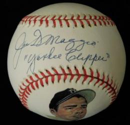 ジョー・ディマジオ自筆サインボール "Yankee Clipper"　Joe DiMaggio