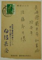 阪神タイガース白坂長栄自筆サイン入葉書