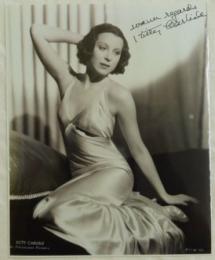 キティ・カーライル自筆サイン入写真　Kitty Carlisle