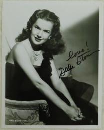 ゲイル・ストーム自筆サイン入写真　Gale Storm