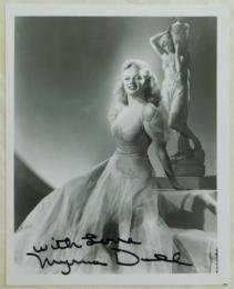 マーナ・デル自筆サイン入写真　Myrna Dell