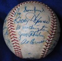 １９５３年来日ニューヨーク・ジャイアンツ監督選手寄書サインボール