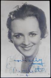 メアリー・アスター自筆サイン入絵葉書　Mary Astor