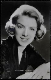 ローズマリー・クルーニー自筆サイン入絵葉書　Rosemary Clooney