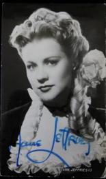 アン・ジェフリーズ自筆サイン入ブロマイド　Anne Jeffreys