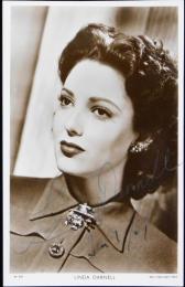 リンダ・ダーネル自筆サイン入ブロマイド  Linda Darnell