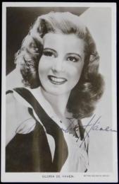 グロリア・デヘイヴン自筆サイン入ブロマイド　Gloria DeHaven