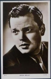 オーソン・ウェルズ自筆サイン入ブロマイド　Orson Welles