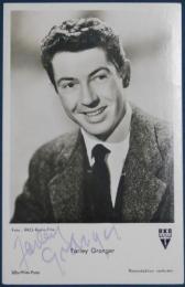 ファーリー・グレンジャー自筆サイン入絵葉書　 Farley Granger