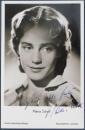 マリア・シェル自筆サイン入絵葉書　Maria Schell