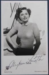 アレクシス・スミス自筆サイン入ブロマイド　Alexis Smith