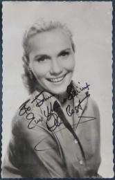 エヴァ・マリー・セイント自筆サイン入絵葉書　Eva Marie Saint