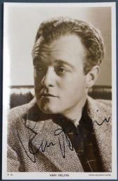 ヴァン・ヘフリン自筆サイン入ブロマイド　Van Heflin