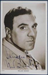 ウィリアム・ベンディックス自筆サイン入ブロマイド　William Bendix