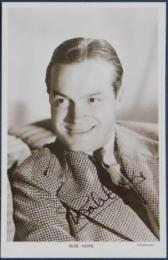 ボブ・ホープ自筆サイン入ブロマイド　Bob Hope