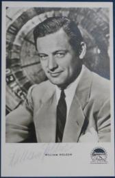 ウィリアム・ホールデン自筆サイン入絵葉書　William Holden