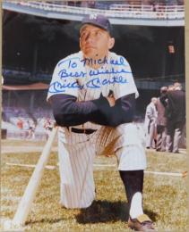 ミッキー・マントル自筆サイン入写真 Mickey Mantle