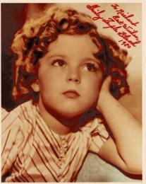 シャーリー・テンプル自筆サイン入写真　Shirley Temple