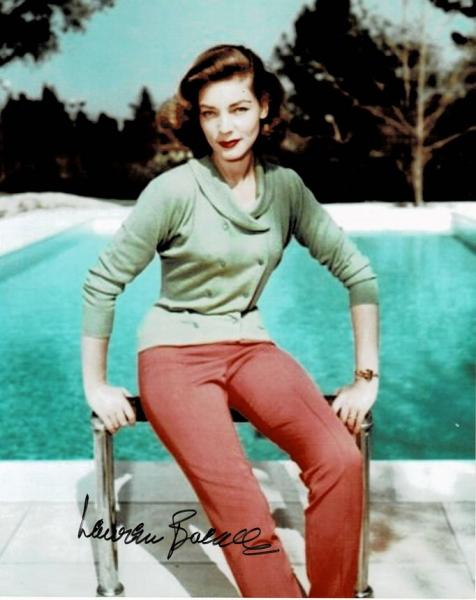 ローレン・バコール自筆サイン入写真　Lauren Bacall