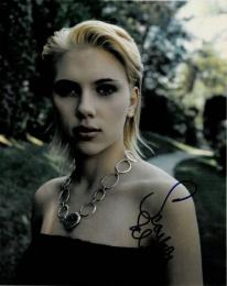 スカーレット・ヨハンソン自筆サイン入写真　Scarlett Johansson
