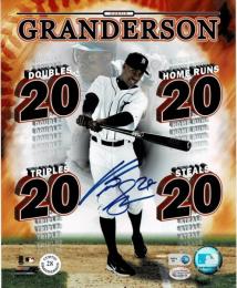 カーティス・グランダーソン自筆サイン入写真 Curtis Granderson