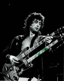 ジミー・ペイジ自筆サイン入写真　Jimmy Page