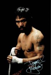マニー・パッキャオ自筆サイン入写真 Manny Pacquiao