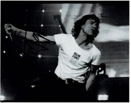 ミック・ジャガー自筆サイン入写真　Mick Jagger