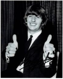 リンゴ・スター自筆サイン入写真　Ringo Starr