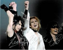 X JAPAN HEATH、YOSHIKI、Toshl自筆サイン入写真