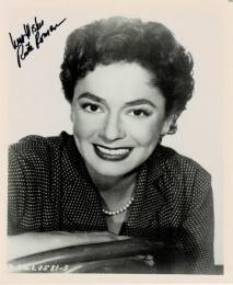 ルース・ローマン自筆サイン入写真　Ruth Roman