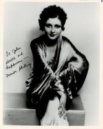 マリオン・シリング自筆サイン入写真　Marion Shilling