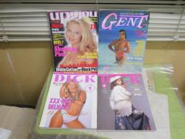 A4判雑誌　4冊セット　・DICKディック　1995年1・3月　・GENTジェント171号　1995年7月　・UPYOUアップユー6巻11号　1999年11月　レターパックライト送付　　E10左中　少難少痛有　