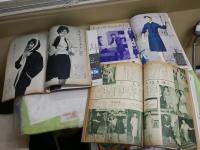 ・装苑　服飾研究　　第10・12巻12・16号　ダイジェスト販高校生用　第14巻16号　ヤケシミ汚難痛有　　・中部日本ファッションショウ　1953年松坂屋ホール　・スタイル　第17巻6号　ヤケシミ汚難痛有　本誌のみ　　計5冊セット　レターパックプラス送付　　E4左上