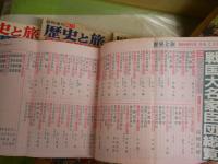 歴史と旅　9冊　歴史読本1冊　計10冊セット　・日本名門総覧　・戦国大名家臣団総覧　・征夷大将軍系譜総覧　・下剋上の戦国史　・戦国武将の家訓と名言　・江戸サラリーマン武士道　ほか　　ヤケシミ汚多し　ゆうパック送付　E4左