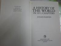 A　HISTORY　OF THE WORLD　IN　101/2　CHAPTERS　　JULIAN　BARNES　ハードカバー　ヤケシミ汚少難有　レターパックプラス送付　L2中