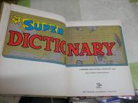 THE SUPER DICTIONARY　　英文コミックハードカバー　ヤケシミ汚難痛有　裸本　E2右中　　レターパックプラス送付　　