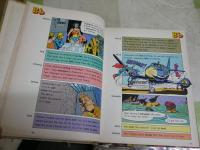 THE SUPER DICTIONARY　　英文コミックハードカバー　ヤケシミ汚難痛有　裸本　E2右中　　レターパックプラス送付　　