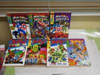 光文社マーベルコミック　・ファンタスティックフォー　1‐4　・キャプテンアメリカ　1‐3　計7冊セット　初版1刷　小口ヤケシミ多し　汚難有　レターパックプラス送付　　K3左1