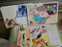 ・狼少年ケン　ケンとプリンセス　テレビ絵本　東映動画作品　ヤケシミ汚難痛多し　　　・声のえほん　かくれみの　ソノシート欠　　・ももたろう　フジヤのおはなしえほん　　計3冊セット　　レターパックライト送付　E10左下段

