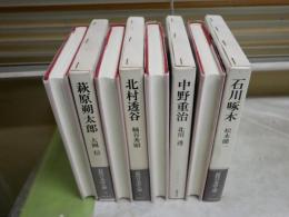 近代日本詩人選　　1北村透谷　桶谷英明著　7石川啄木　松本健一著　10萩原朔太郎　大岡信著　15中野重治　北川透著　初版函　4冊セット　ゆうパック送付　J2上段