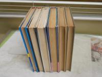 小松左京作品5冊セット　計6冊セット・アメリカの壁　初版帯　・飢えなかった男　2刷　・華やかな兵器　1刷　・継ぐのは誰か？　2刷　・牙の時代　3刷　　筒井康隆1冊　・やつあたり文化論　筒井康隆1冊　昭和50年8月　初版　　ヤケシミ汚多し　　ゆうパック送付　　E3右中
