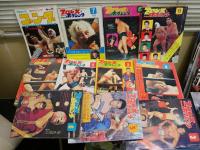 ・プロレス＆ボクシング　15巻9号～18巻7号　10冊セット　・ゴング6巻6号　1冊　合計11冊セット　　ヤケシミ汚難痛有　ゆうパック送付　S1下段左
