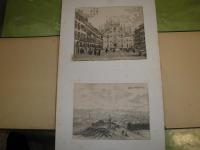 銅版画柵　　画帖蛇腹状　帙少難　銅版画を画帖に添付したもの　20枚貼有　E1右

