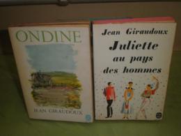 ジャンジロドゥ　ペーパーバック　2冊　仏文ondine　汚ヤケシミ多し1972年192頁　juliette 1968年192頁　ヤケシミ汚　L1