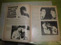 The Ring  1972年11月　George Foreman  Joe Frazier  Cassius Clay  World Ratings  66頁　E1左上段　
