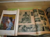 秋の美術　昭和6・9年　2冊セット　週刊朝日臨時増刊　ヤケシミ汚難痛有
大判　J3前　ゆうパック80サイズ