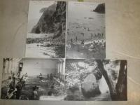 絵葉書　絵はがき　熱海名勝　横磯海岸・錦窟の美観・魚見崎の遠望・赤根海岸の美観ほか　計8枚　袋欠　ヤケシミ汚痛有　S2前