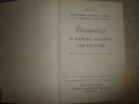 personality in nature, society, and culture   clyde kluckhohn & henry A.murray  ハードカバー　ヤケシミ汚難痛有　L2